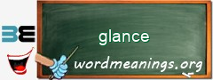 WordMeaning blackboard for glance